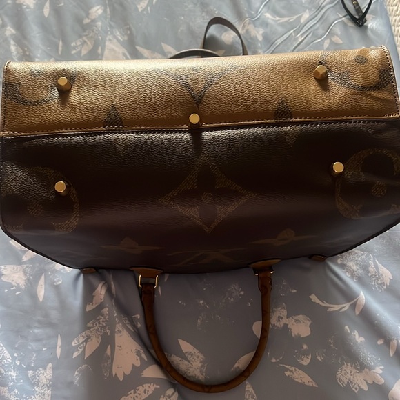 Designer Inspired Coated Canvas Tote Bag - Picture 5 of 10